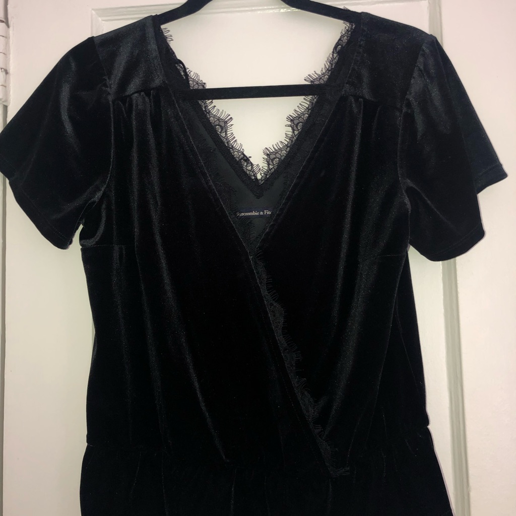 Black Velvet Top